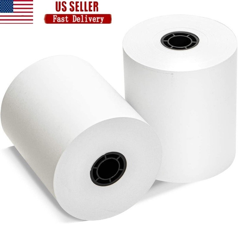 BPA Free Thermal Paper Rolls 3.125 Inch 230 Feet 50 Rolls Glossy 46 GSM New