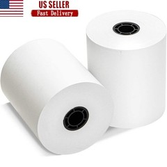 BPA Free Thermal Paper Rolls 3.125 Inch 230 Feet 50 Rolls Glossy 46 GSM New