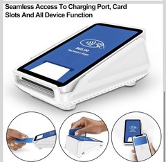 Bumper Case for Square Terminal Payment Reader White W 3 Screen Protector Glass