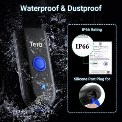 Mini 1D Barcode Scanner: Pocket Waterproof Wireless Laser Scanner 3 in 1 with…