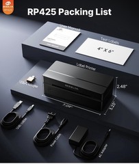 Rongta RP425 Thermal 4″ Shipping Label Printer Bluetooth USB Android iPhone Mac