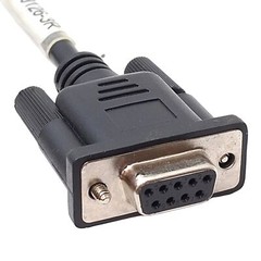 Cognex 300-9126-3R Barcode Scanner Coil Cable, RJ45 10-Pin to DB9, 3m Uncoiled