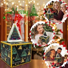 5 PCS Merry Money Box Cash Gift Pull Up Surprise DIY Funny Holder Men Green