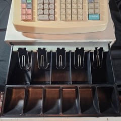 Sharp XE-A401 Electronic Cash Register Thermal Printer Tested Working