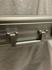 Aluminum Briefcase 14.5X10.6X4.5 Inch Metal Toolbox Cash Case READ Description