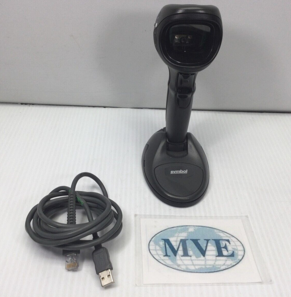 LOT SYMBOL MOTOROLA DS9808-SR00007NNWR DS9808 BARCODE SCANNER W/ USB CABLE