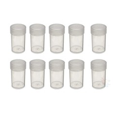 (10) Edgar Marcus Brand Round Clear Plastic (Small Dollars) Size Transparent