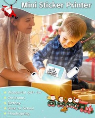 Phomemo Sticker Printer – Printpods Mini Printer with Stickers, Print Pod Xmas