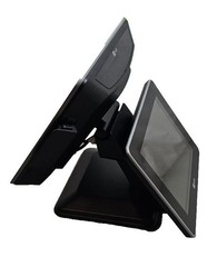 New NCR P1235 PCAP Touch Display POS PC System 1.6Ghz, 4GB, 64GB W7-E, Dual Disp