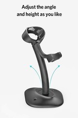 Inateck 2D Barcode Scanner Wireless 2.4Ghz Bluetooth 5.0 GS1 Code Reader w Stand