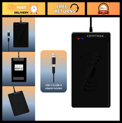 Contactless NFC Smart Card Reader – USB Type-C & Type-A, ISO 14443, Mifare Compl