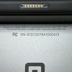 Square Register Model SPB1-01 POS w/Customer Display Card Reader SPB4-01 (Read)
