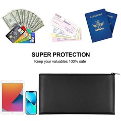 Joyberg 2 Pieces Money Bags Zipper 11X6.1 Inch Money Pouch Bank Bag Cash Bag