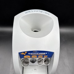 Royal Sovereign Quick Sort CO-1000N Coin Sorter w/ 3 Tubes – Overflow Tray