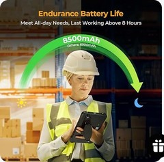 MUNBYN Rugged Android Tablet Scanner IRT01, 8-inch Tablet Android 10