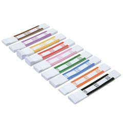 7.5 x 1.25 inches, Black, Orange, Blue, Green, Pink, Red, Yellow, Purple, Brown