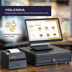 Secure Cash Register Drawer 4 Bill 5 Coin Tray POS System Lock Key Black