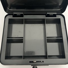 Black Cash Box with Money Tray Large 9.8×7.9×3.5 Inches Combination Lock