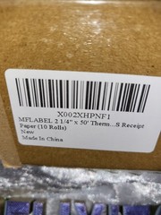 MFLabel 2 1/4″ x 50’ Thermal Receipt Paper Rolls – 10 Pack – Open Box – New