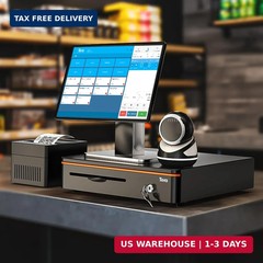 Tera 16 inch Auto Open Cash Drawer with Heavy Duty Insert Tray 5 Bill 8 Coin for