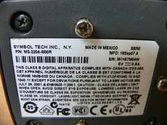 Symbol Tech Ms-2204-I000r Miniscan Fixed Barcode Scanner