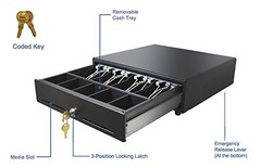 Adesso MRP-13CD 13″ POS Cash Drawer w/ Removable 4 Bill & 5 Coin Tray