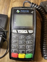 Ingenico iCT220 Anovia Payments Credit Card Terminal w/ Power Supply