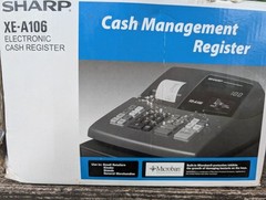 Practically New Sharp XA-106 Register And Verifone VX-510 Card Reader