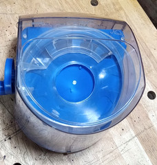 Royal Sovereign MS-1 Clear Blue Manual Hand Crank Coin Sorter Counter