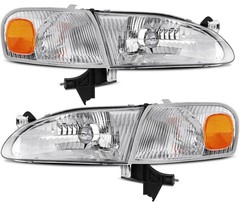 Headlight Assembly Pair Replacement For 1998-2000 for Toyota Corolla