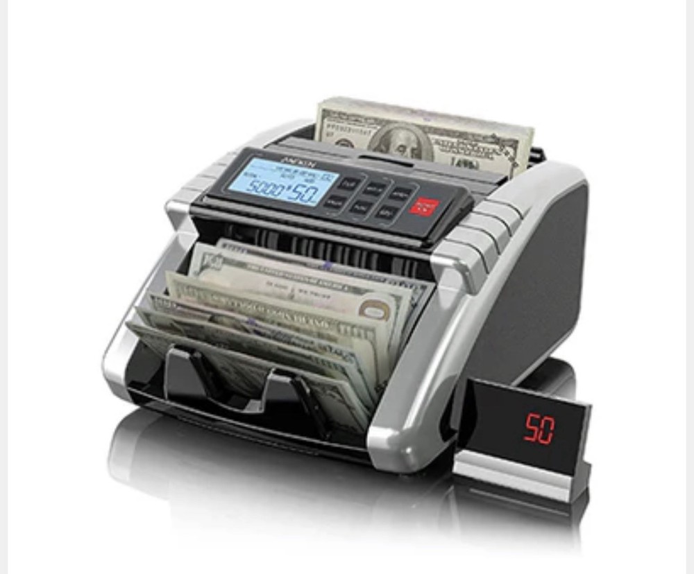 Aneken Money Counter Machine with Value Count, Dollar, Euro UV/MG/IR/DD/DBL/H…