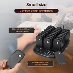 TD175P Pagers for Restaurants, Restaurant Pager System Buzzers, Set with Vibrati