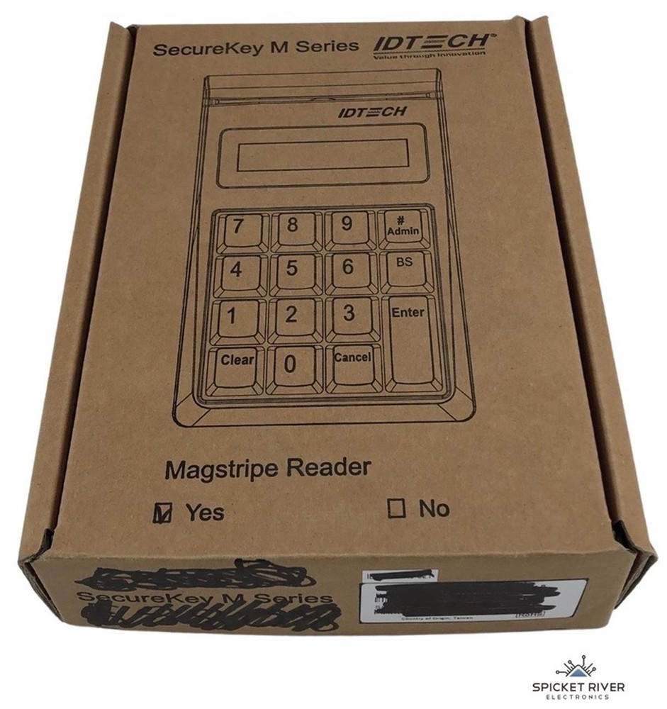 NEW – Open Box – ID Tech SecureKey M130 Magstripe Reader Keypad IDKE-534833BEM