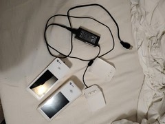 Clover Flex POS Credit Card Terminals Lot of 2 w/ Chargers & Charging Docks