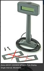 Zebra MX201-SI00WW MP6000/7000 Scanner/Scale Pole Display, Single Interval