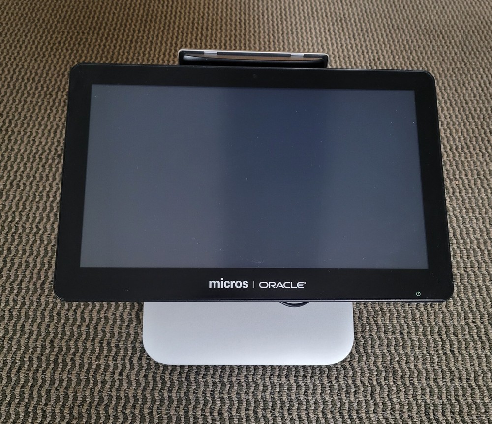 Oracle/Micros Workstation 6 Terminal w/Stand (620) WIN 10, RECONDITIONED 7346027