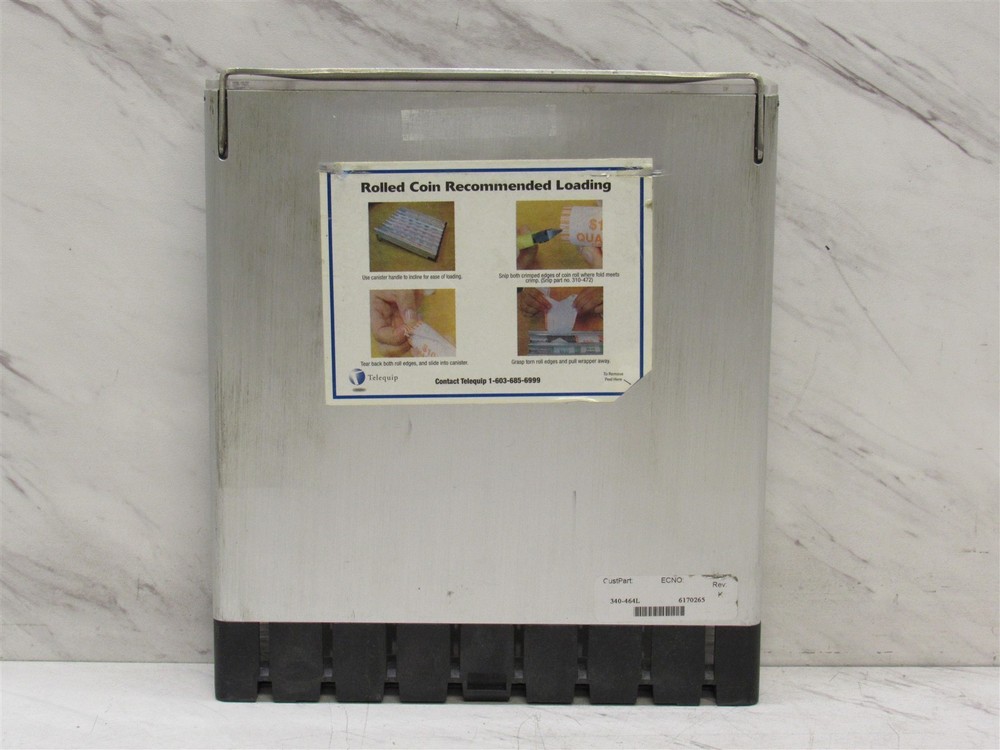 TELEQUIP 340-464L Coin Cassette for Transact Coin Dispenser