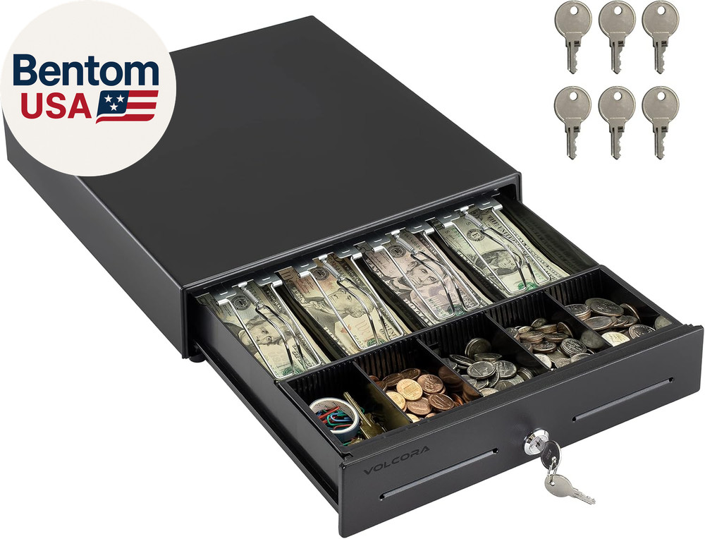 13″ Electronic Cash Register Drawer for Point of Sale (POS) System with 4 Bill 5