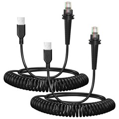 3M New Datalogic CAB-550 Coiled 3M Type A USB to RJ45 Barcode Scanner Cable