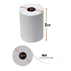 100 Rolls Thermal Paper Receipt Rolls 2-1/4″ x 50′ White POS Cash Register Tape
