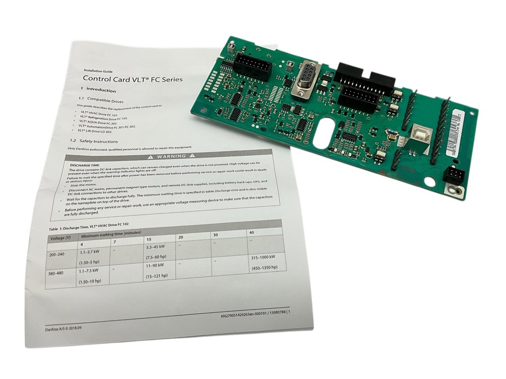 Danfoss 134B1726 Control Card FC-302 VLT FC Series Drive Board 134B9842 NEW
