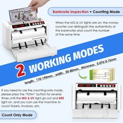 Frifreego Battery Operated Bill Counter Machine, Portable Rechargeable Money …