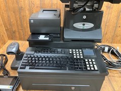 NCR Real POS 7616 w/ Monitor Keyboard Printer Scanner Card Reader Cash Drawer #2
