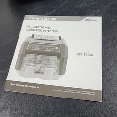 Royal Sovereign Bill Counter With Digital Display 3 Phase Counterfeit Detection