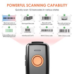 Eyoyo 2D Wireless Bluetooth Barcode Scanner Inventory Reader for Android iOS PC