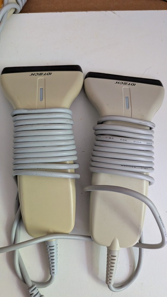 Set Of 2 Idtech Point of Sale USB Wired Handheld Barcode Scanners IDBA-4244SR