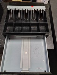 Black register box and cash drawer **KEY INCLUDED**