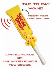 Credit Card Wand Tap To Pay, Contactless Pay Card Holder Sugar Daddy