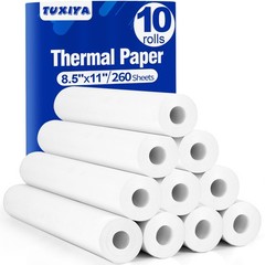 10 Rolls Thermal Printer 8.5″x11″ Letter Size, BPA Quick-Dry Thermal ,Thermal…