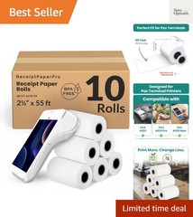 Receipt Paper Rolls for Pax a920 a920 Pro a920 Max Credit Card Machine